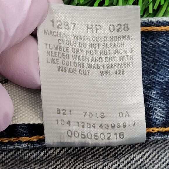 LEVIS 505 Jeans 32x28 (34x32) Blue Classic - Picture 10 of 16